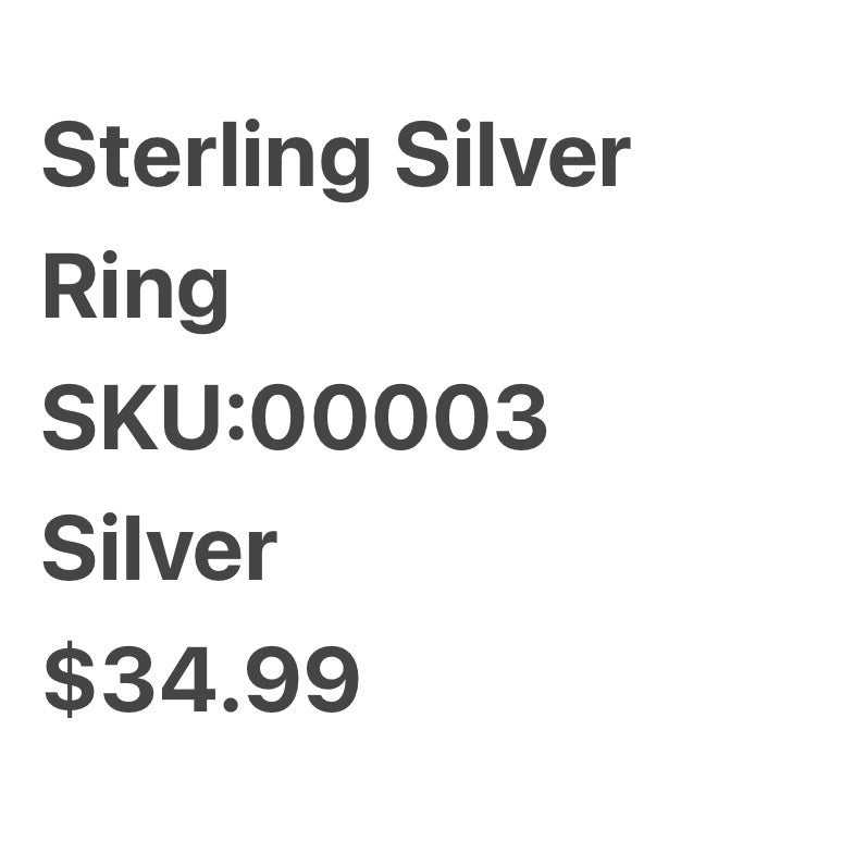 Sterling Silver Ring