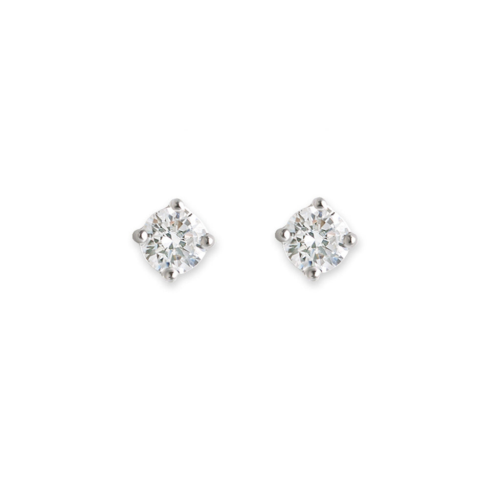 Zubic Zirconia Claw Set Stud Earrings